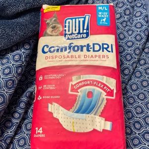 New comfort dri female dig diapers
